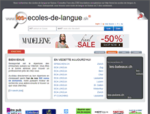 Tablet Screenshot of les-ecoles-de-langue.ch